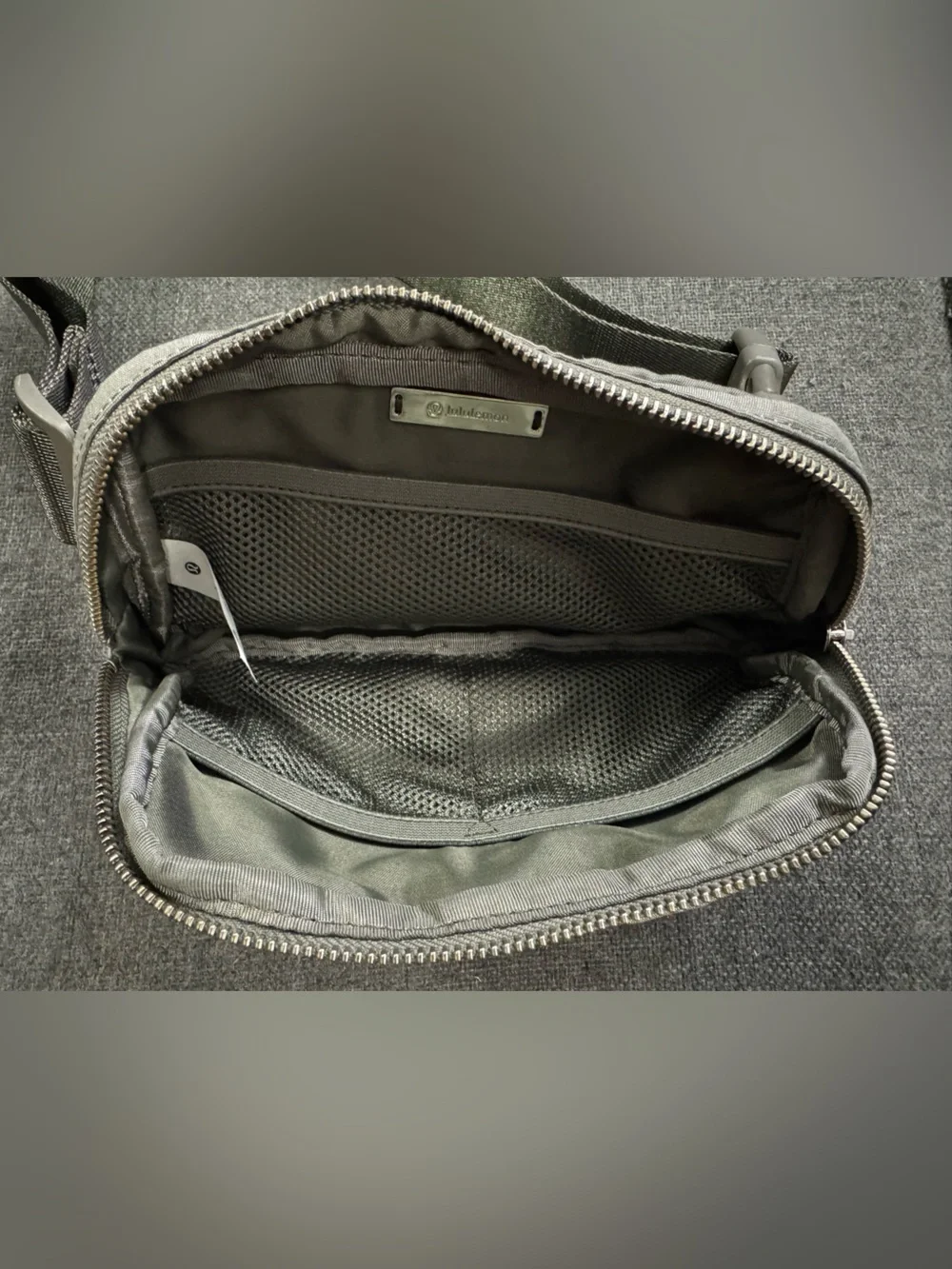 Lululemon Athletica Everywhere Belt Bag OG Strap Heritage Grey Camo White Opal